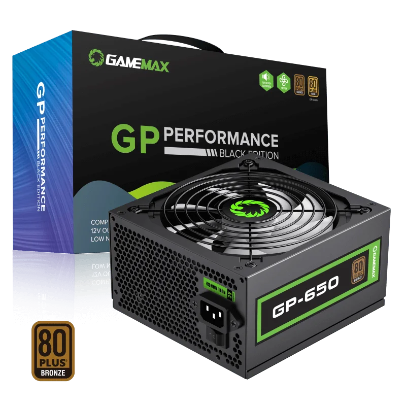 Fuente de Poder GAMEMAX GP-650-P4 Certificado 80 Plus Bronze