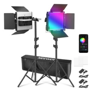 KIT DE LUCES PARA ESTUDIO NEEWER RGB660 PRO II JGOx2