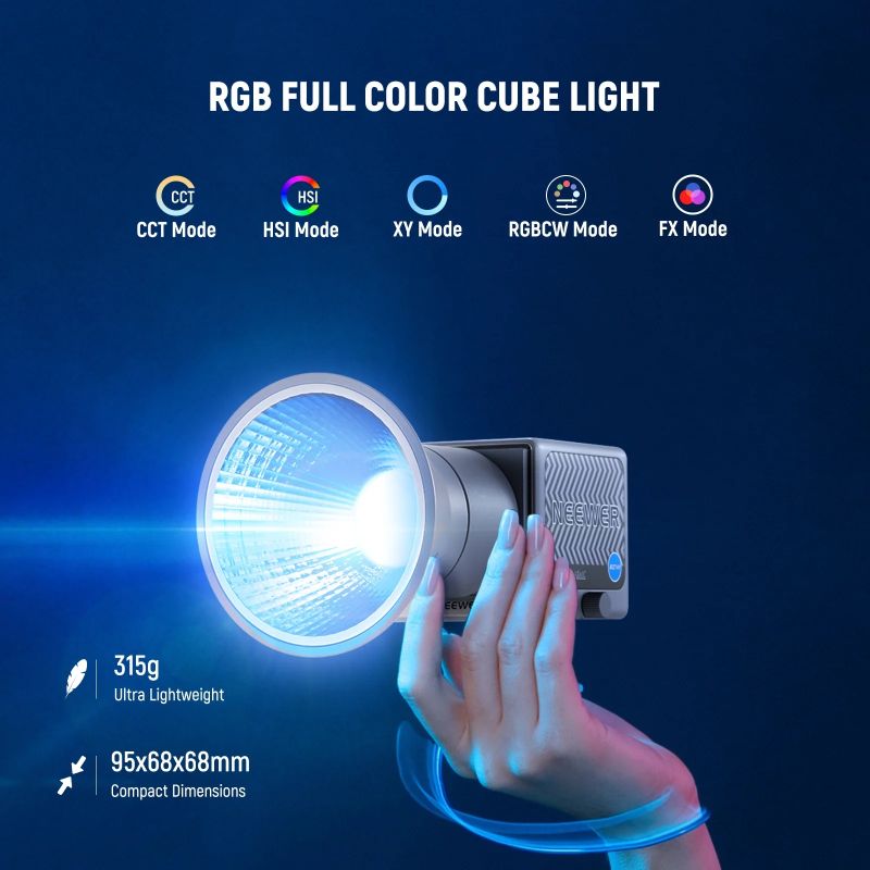LUZ PARA ESTUDIO PORTATIL NEEWER HS60C RGB 60W - Image 5