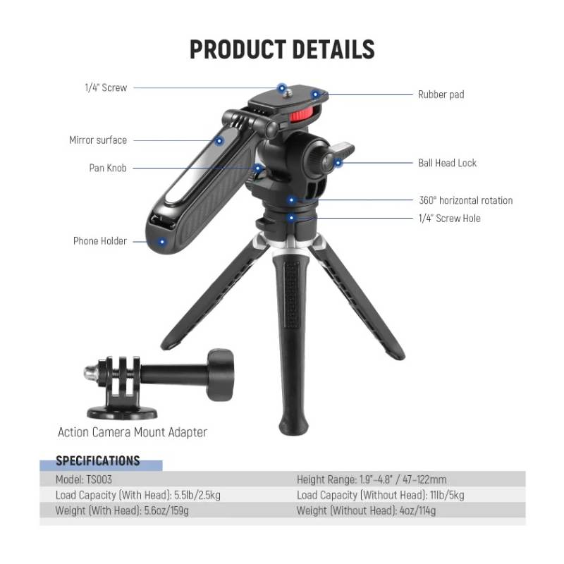 TRIPODE CAMARA - CELULAR NEEWER TS003 - Image 2