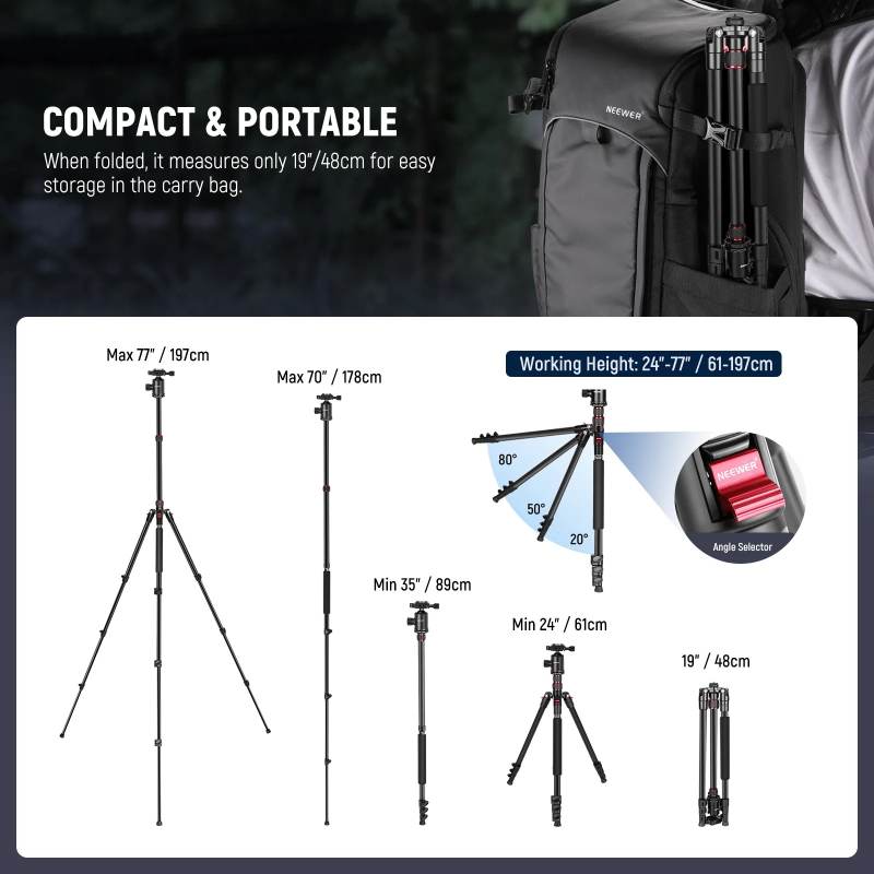 TRIPODE CAMARA NEEWER TP77 MONOPIE - Image 2
