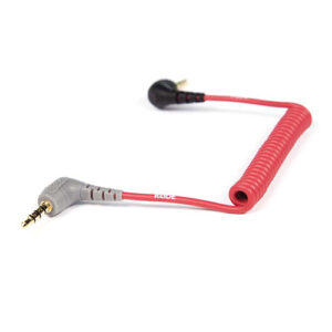 Rode SC7 Cable de conexión en espira RRS en ángulo de 3,5 mm a TRS en ángulo de 3,5 mm